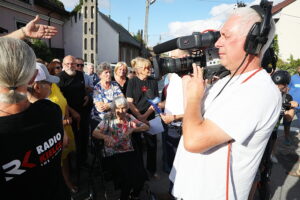 03.09.2025 Kielce. Interwencja TVP3 Kielce i Radia Kielce / Fot. Wiktor Taszłow - Radio Kielce