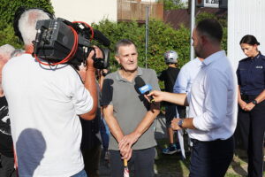 03.09.2025 Kielce. Interwencja TVP3 Kielce i Radia Kielce / Fot. Wiktor Taszłow - Radio Kielce
