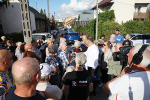03.09.2025 Kielce. Interwencja TVP3 Kielce i Radia Kielce / Fot. Wiktor Taszłow - Radio Kielce