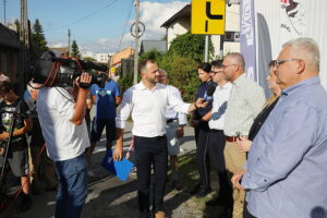 03.09.2025 Kielce. Interwencja TVP3 Kielce i Radia Kielce / Fot. Wiktor Taszłow - Radio Kielce