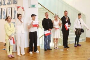 06.09.2025. Kielce. Narodowe Czytanie w Teatrze im. Stefana Żeromskiego / Fot. Wiktor Taszłow - Radio Kielce