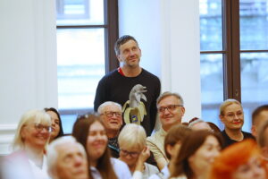 06.09.2025. Kielce. Narodowe Czytanie w Teatrze im. Stefana Żeromskiego / Fot. Wiktor Taszłow - Radio Kielce