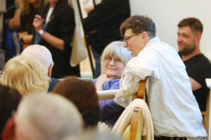 06.09.2025. Kielce. Narodowe Czytanie w Teatrze im. Stefana Żeromskiego / Fot. Wiktor Taszłow - Radio Kielce