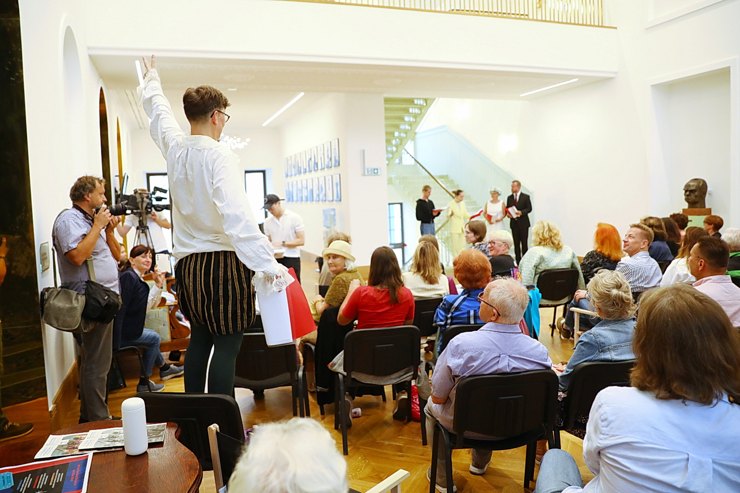 Kieleccy artyści przeczytali dzieła Kochanowskiego - Radio Kielce 06.09.2025. Kielce. Narodowe Czytanie w Teatrze im. Stefana Żeromskiego / Fot. Wiktor Taszłow - Radio Kielce