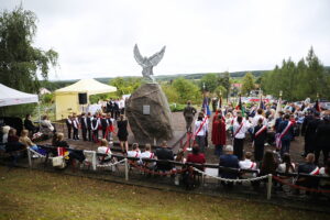 07.09.2025. Polichno. Oddanie hołdu bohaterom II wojny światowej / Fot. Wiktor Taszłow - Radio Kielce