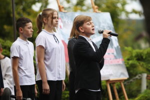 07.09.2025. Polichno. Oddanie hołdu bohaterom II wojny światowej / Fot. Wiktor Taszłow - Radio Kielce