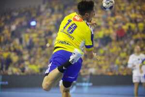 25.09.2025. Kielce. Mecz 3. kolejki Ligi Mistrzów piłkarzy ręcznych Industria Kielce - Fuechse Berlin / Fot. Wiktor Taszłow - Radio Kielce