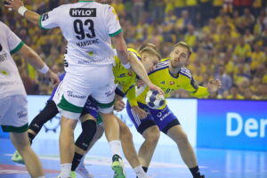 25.09.2025. Kielce. Mecz 3. kolejki Ligi Mistrzów piłkarzy ręcznych Industria Kielce - Fuechse Berlin / Fot. Wiktor Taszłow - Radio Kielce