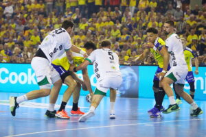 25.09.2025. Kielce. Mecz 3. kolejki Ligi Mistrzów piłkarzy ręcznych Industria Kielce - Fuechse Berlin / Fot. Wiktor Taszłow - Radio Kielce