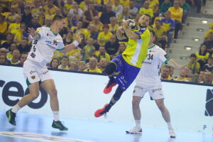 25.09.2025. Kielce. Mecz 3. kolejki Ligi Mistrzów piłkarzy ręcznych Industria Kielce - Fuechse Berlin / Fot. Wiktor Taszłow - Radio Kielce
