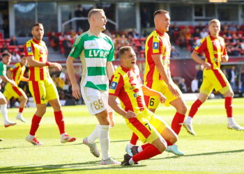27.09.2025 Kielce. Mecz Korona Kielce - Lechia Gdańsk / Fot. Wiktor Taszłow - Radio Kielce