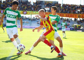 27.09.2025 Kielce. Mecz Korona Kielce - Lechia Gdańsk / Fot. Wiktor Taszłow - Radio Kielce