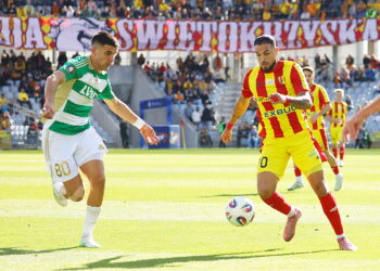 27.09.2025 Kielce. Mecz Korona Kielce - Lechia Gdańsk / Fot. Wiktor Taszłow - Radio Kielce