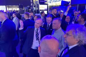 03.09.2025. Kielce. Targi Kielce. Premier Donald Tusk z wizytą na MSPO / Fot. Aleksandra Kwaśniewska - Radio Kielce