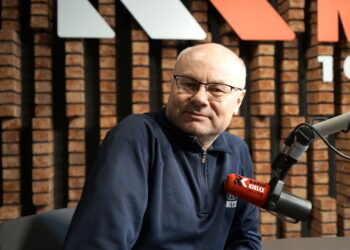 05.09.2025. Radio Kielce. Rozmowa Dnia. Prof. Włodzimierz Batóg, amerykanista, wykładowca Uniwersytetu Warszawskiego / Fot. Sebastian Kalwat - Radio Kielce
