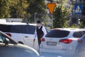 25.09.2025. Kielce. Mim na skrzyżowaniu ulic Zagnańskiej i Łódzkiej / Fot. Wiktor Taszłow - Radio Kielce
