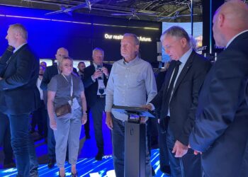 03.09.2025. Kielce. Targi Kielce. Premier Donald Tusk z wizytą na MSPO / Fot. Aleksandra Kwaśniewska - Radio Kielce