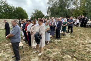07.09.2025. Nowe Kichary. Uroczyste zakończenie remontu zabytkowej baszty / Fot. Grażyna Szlęzak - Radio Kielce