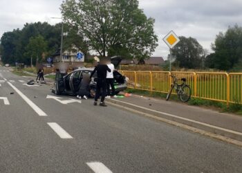 07.09.2025. Krajno. Wypadek / Fot. Na Drodze Świętokrzykie / - Faceobook