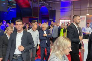 03.09.2025. Kielce. Targi Kielce. Premier Donald Tusk z wizytą na MSPO / Fot. Aleksandra Kwaśniewska - Radio Kielce