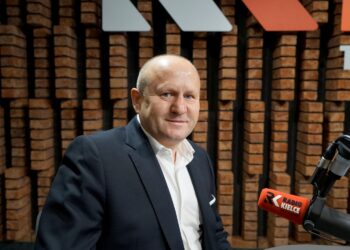19.09.2025. Radio Kielce. Rozmowa Dnia. Na zdjęciu: Grzegorz Nowaczek - prezes Polskiego Związku Bokserskiego / Fot. Piotr Kwaśniewski - Radio Kielce