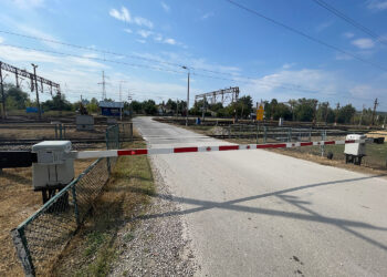 8.09.2025. Trzcianki. Przejazd kolejowo-drogowy / Fot. Wiktor Taszłow – Radio Kielce