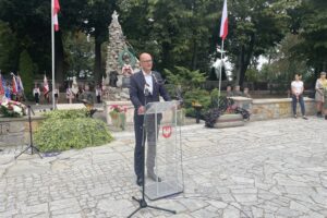 01.09.2025. Sandomierz. Uroczystości upamiętniające 86. rocznicę wybuchu II wojny światowej / Fot. Grażyna Szlęzak-Wójcik - Radio Kielce
