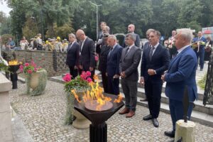 01.09.2025. Sandomierz. Uroczystości upamiętniające 86. rocznicę wybuchu II wojny światowej / Fot. Grażyna Szlęzak-Wójcik - Radio Kielce