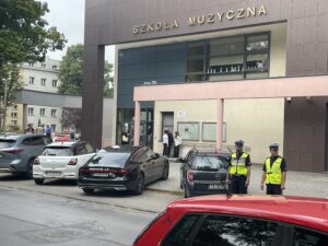 01.09.2025. Kielce. Akcja „Bezpieczna droga do szkoły” / Fot. Kamil Król - Radio Kielce