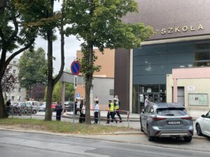 01.09.2025. Kielce. Akcja „Bezpieczna droga do szkoły” / Fot. Kamil Król - Radio Kielce