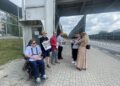 01.09.2025. Kielce. Winda przy kładce nad ulicą Świętokrzyską. Konferencja / Fot. Jarosław Kubalski - Radio Kielce
