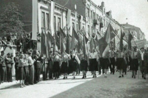 Kielce. Ulica Sienkiewicza. Lata 1949-1951 / źródło: fotopolska.eu
