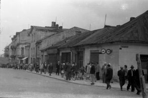 Kielce. Ulica Sienkiewicza. Lata 1950-1952 / źródło: fotopolska.eu
