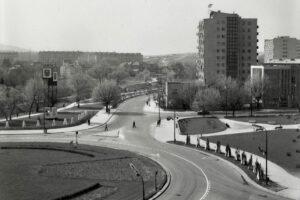 Kielce. Ulica Żytnia. Lata 1965-1970. Obecne Rondo Giedroycia/ źródło: facebook.com/kieleckieinwestycje