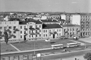 Kielce. Ulica Żytnia. Lata 1967-1969. Pierzeja północna / źródło: facebook.com/kieleckieinwestycje