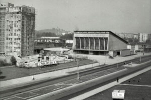 Kielce. Ulica Żytnia. Lata 1967-1970. Hala widowiskowo-sportowa / źródło: fotopolska.eu
