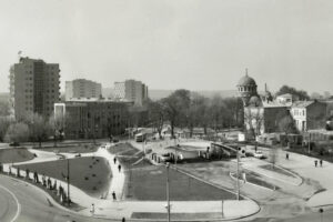 Kielce. Ulica Żytnia. Lata 1968-1970. Rondo Giedroycia / źródło: facebook.com/kieleckieinwestycje