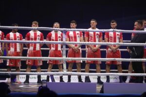 20.09.2025. Kielce. MEcz bokserski WKB Rushh Kielce - Pomorzanin Boxing Team Toruń Fot. Jarosław Kubalski - Radio Kielce