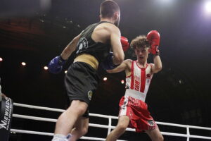 20.09.2025. Kielce. MEcz bokserski WKB Rushh Kielce - Pomorzanin Boxing Team Toruń Fot. Jarosław Kubalski - Radio Kielce