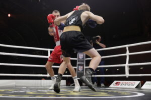 20.09.2025. Kielce. MEcz bokserski WKB Rushh Kielce - Pomorzanin Boxing Team Toruń Fot. Jarosław Kubalski - Radio Kielce