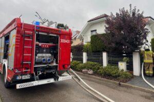 30.09.2025. Bilcza. Pożar / źródło: straż pożarna
