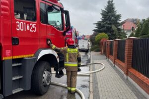 30.09.2025. Bilcza. Pożar / źródło: straż pożarna