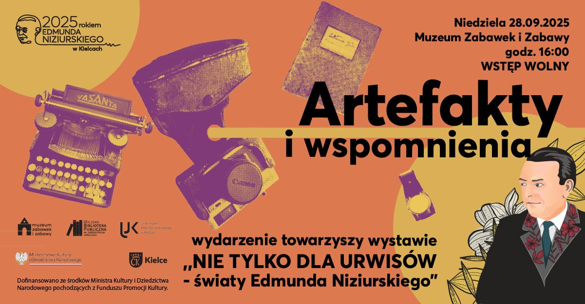 Artefakty i wspomnienia. Wokół wystawy o Edmundzie Niziurskim – spotkanie - Radio Kielce