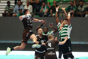 18.09.2025. Lizbona. Mecz 2. kolejki Ligi Mistrzów: Sporting Lizbona – Industria Kielce / Fot. EPA/MANUEL DE ALMEIDA Dostawca: PAP/EPA