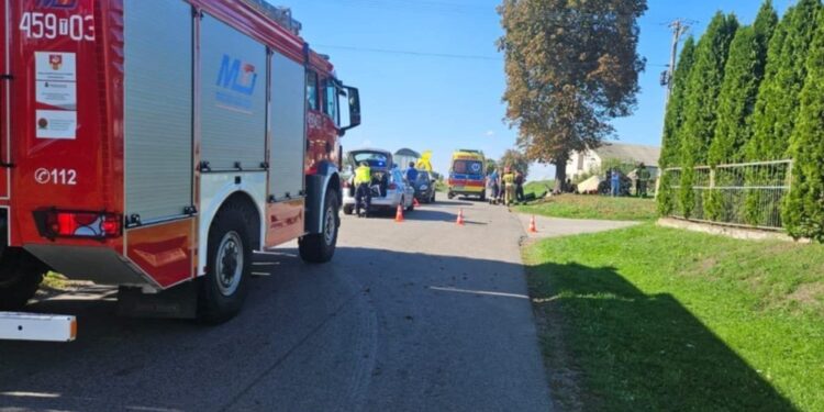 22.09.2025. Prusinowice. Wypadek / Fot. policja