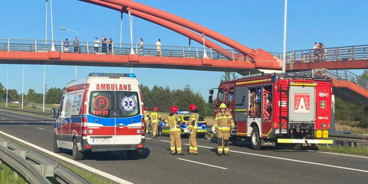 Groźna kolizja na drodze krajowej