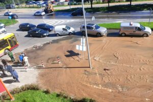 Potężna awaria wodociągu sparaliżowała Kielce