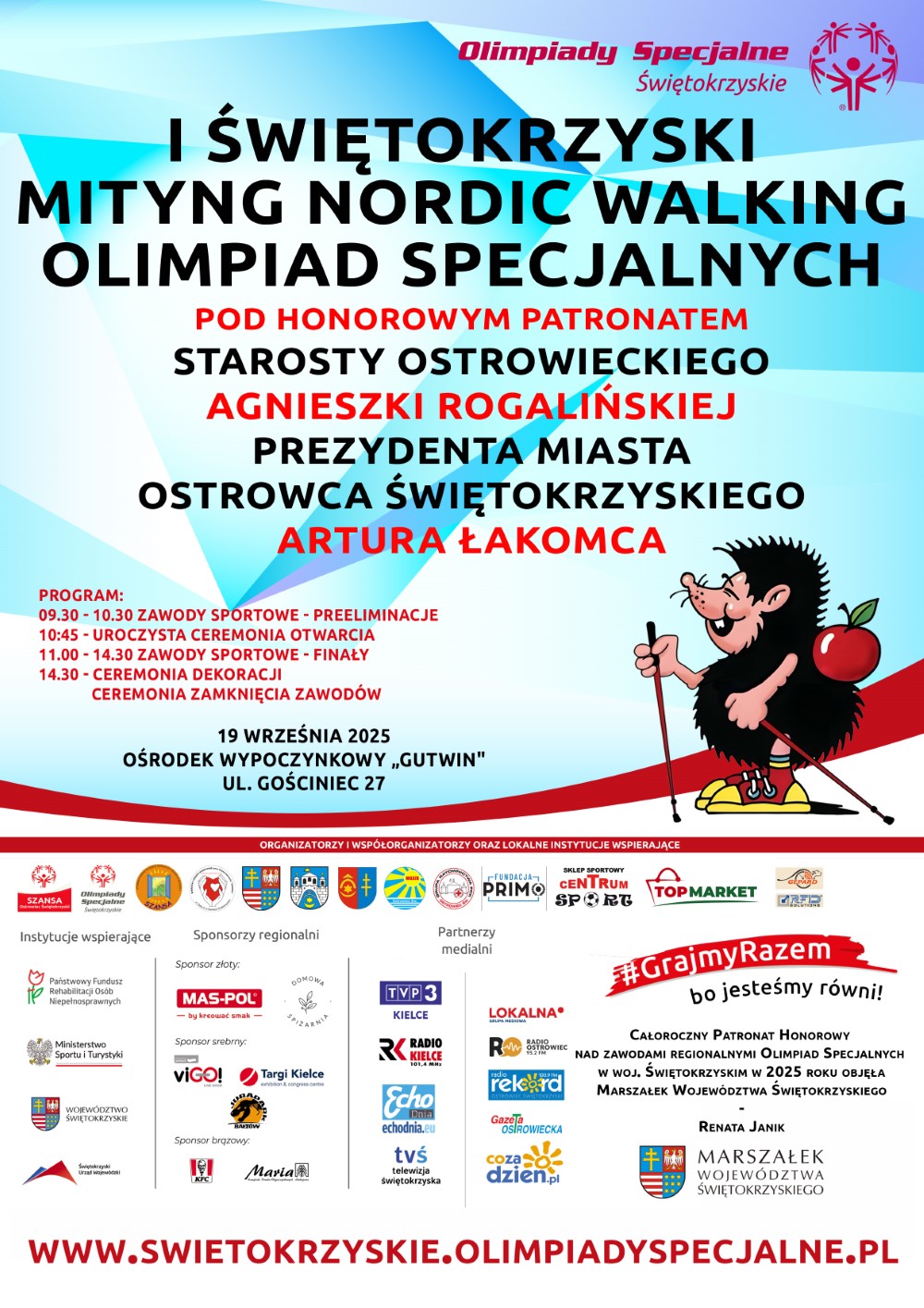 I Świętokrzyski Mityng Nordic Walking Olimpiad Specjalnych - Radio Kielce