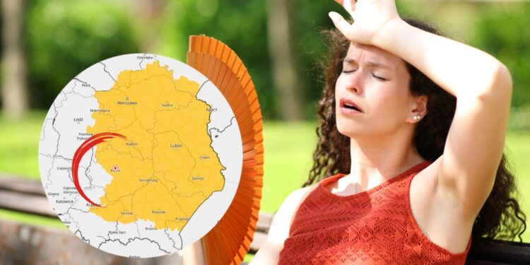 Część województwa w strefie zagrożenia