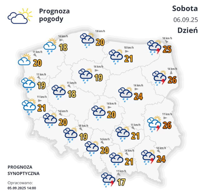 Możliwe burze i gradobicia, po których powróci upał - Radio Kielce Możliwe burze i gradobicia, po których powróci upał - Radio Kielce